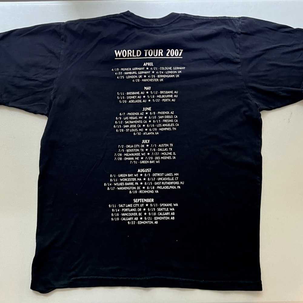 Keith Urban Mens Large 2007 World Tour Black T Sh… - image 7