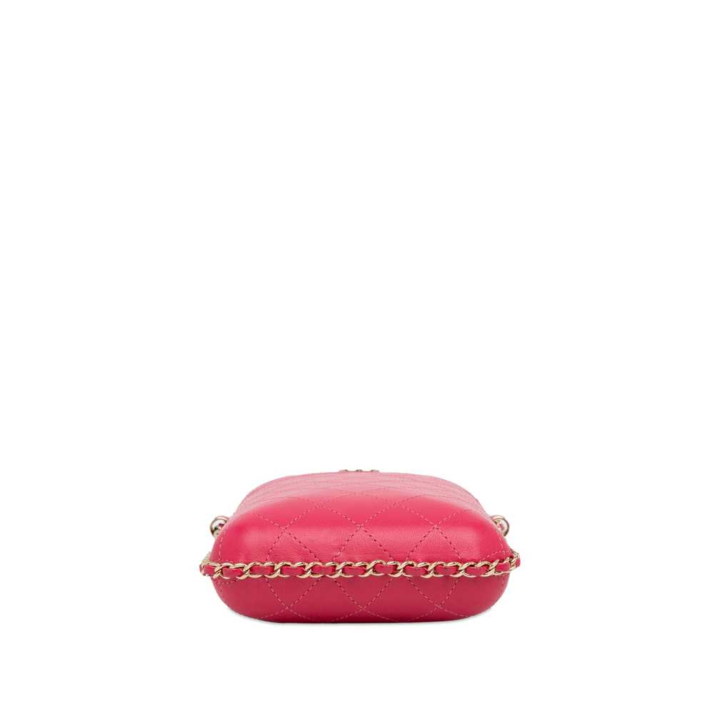 Pink Chanel CC Quilted Calfskin Chain Around Phon… - image 4