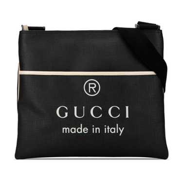 Black Gucci Trademark Logo Crossbody