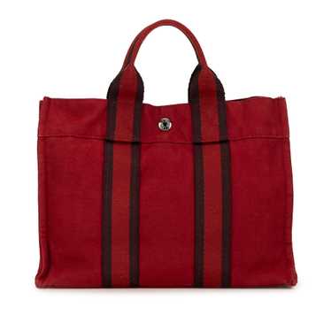 Red Hermès Fourre Tout PM Handbag