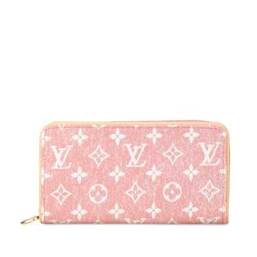 Pink Louis Vuitton Monogram Denim Jacquard Zippy W