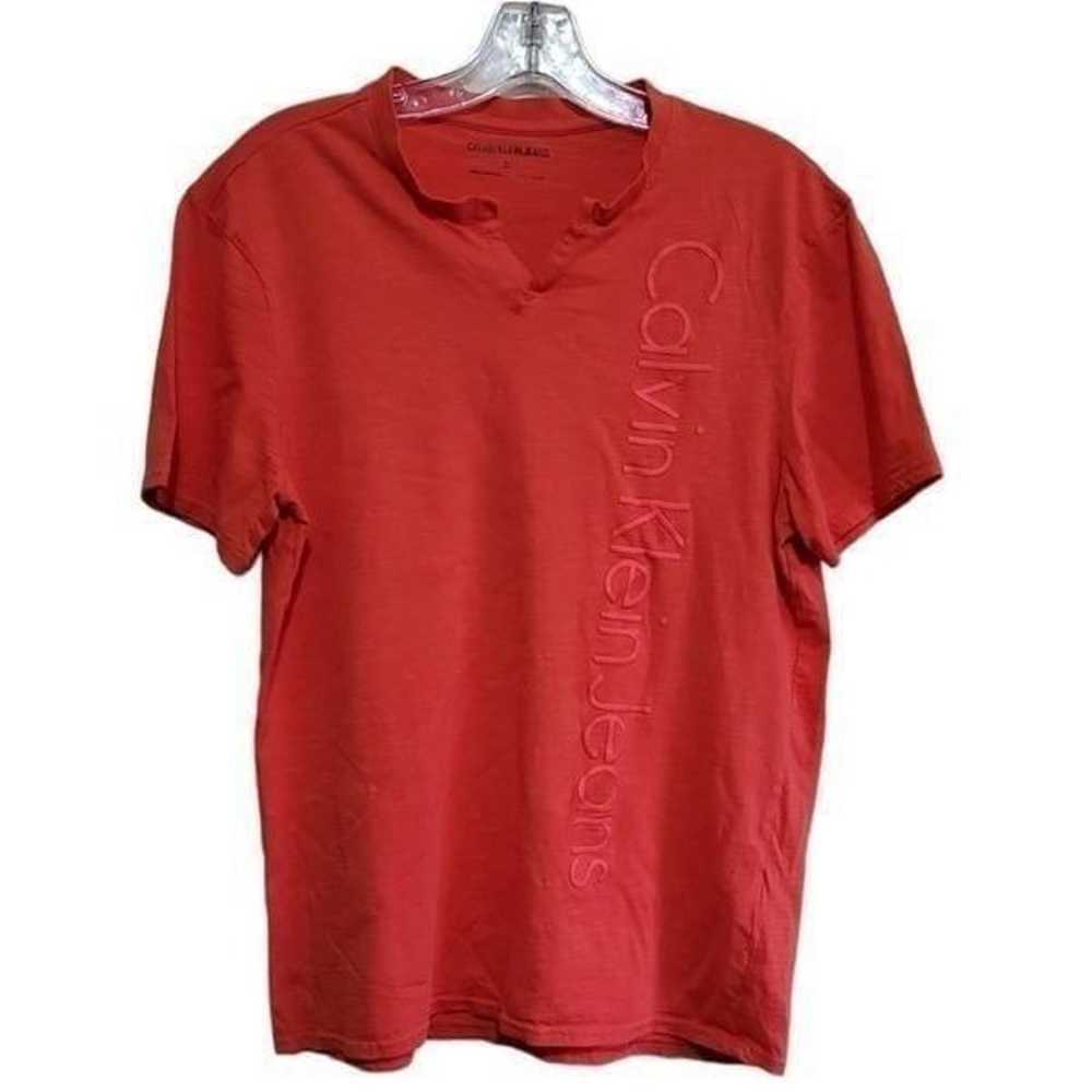 Calvin Klein Men's Orange Short-Sleeve T-shirt  S… - image 4