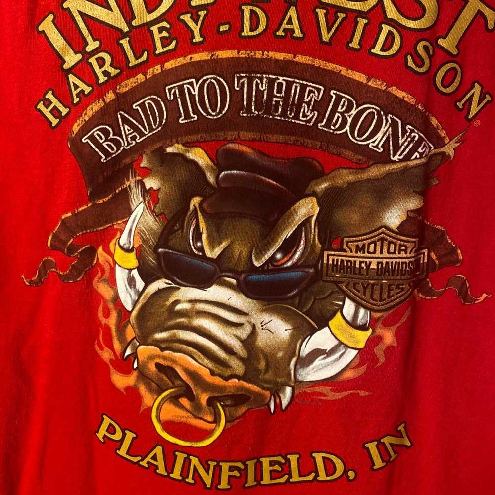 2009 Harley Davidson Plainfield Graphic Tee - image 2