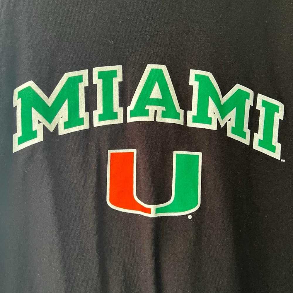 Y2K Vintage Champion Miami Hurricanes Tshirt - image 3