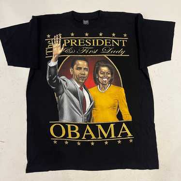 Barack Obama and First Lady Graphic Shirt - image 1