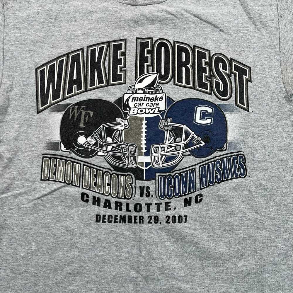 Y2k Wake Forest Football Tshirt - image 2