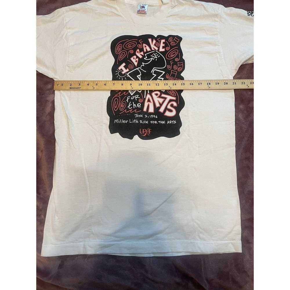 FOTL / I Brake For Arts Vintage 1996 T Shirt Larg… - image 6