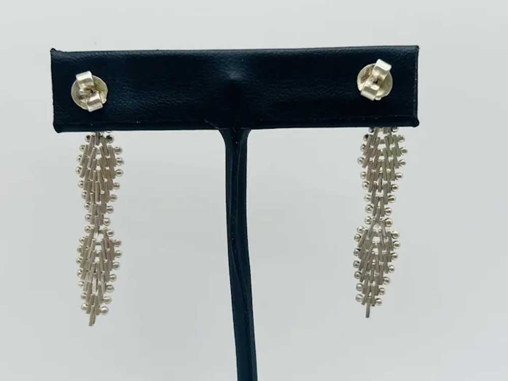 Sterling Silver Vintage Dangle Earrings - image 5