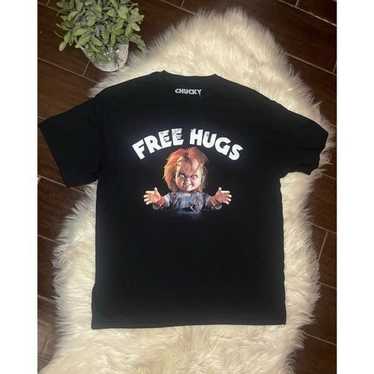 Chucky “Free Hugs” black t shirt sz Large - image 1