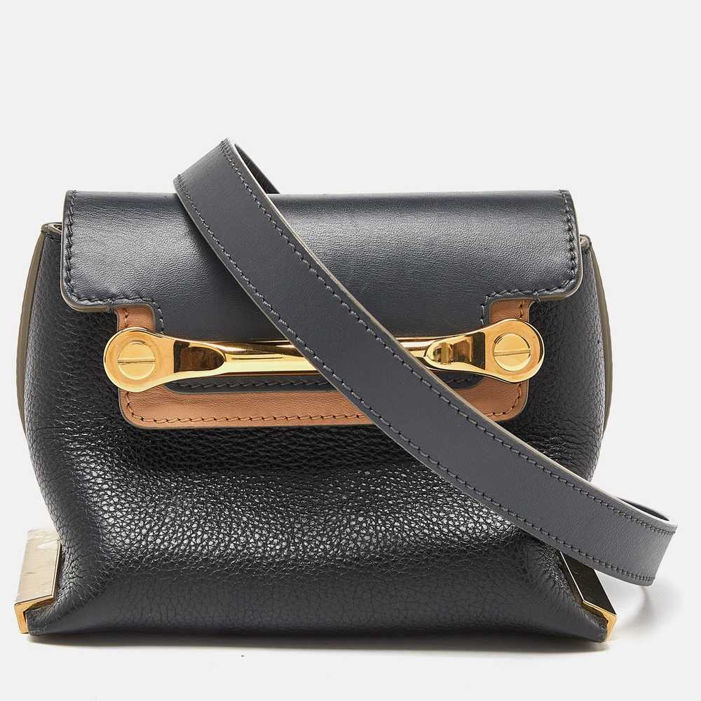 CHLOE Tri Color Leather Mini Clare Crossbody Bag - image 1