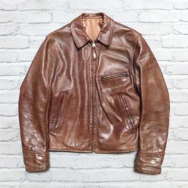 【肉厚希少サイズ38】AERO LEATHER スエードトラッカージャケット 肉厚希少サイズ38】AERO LEATHER スエードトラッカージャケット