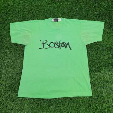 Screen Stars Vintage 80s Boston Shirt Medium 20x2… - image 1