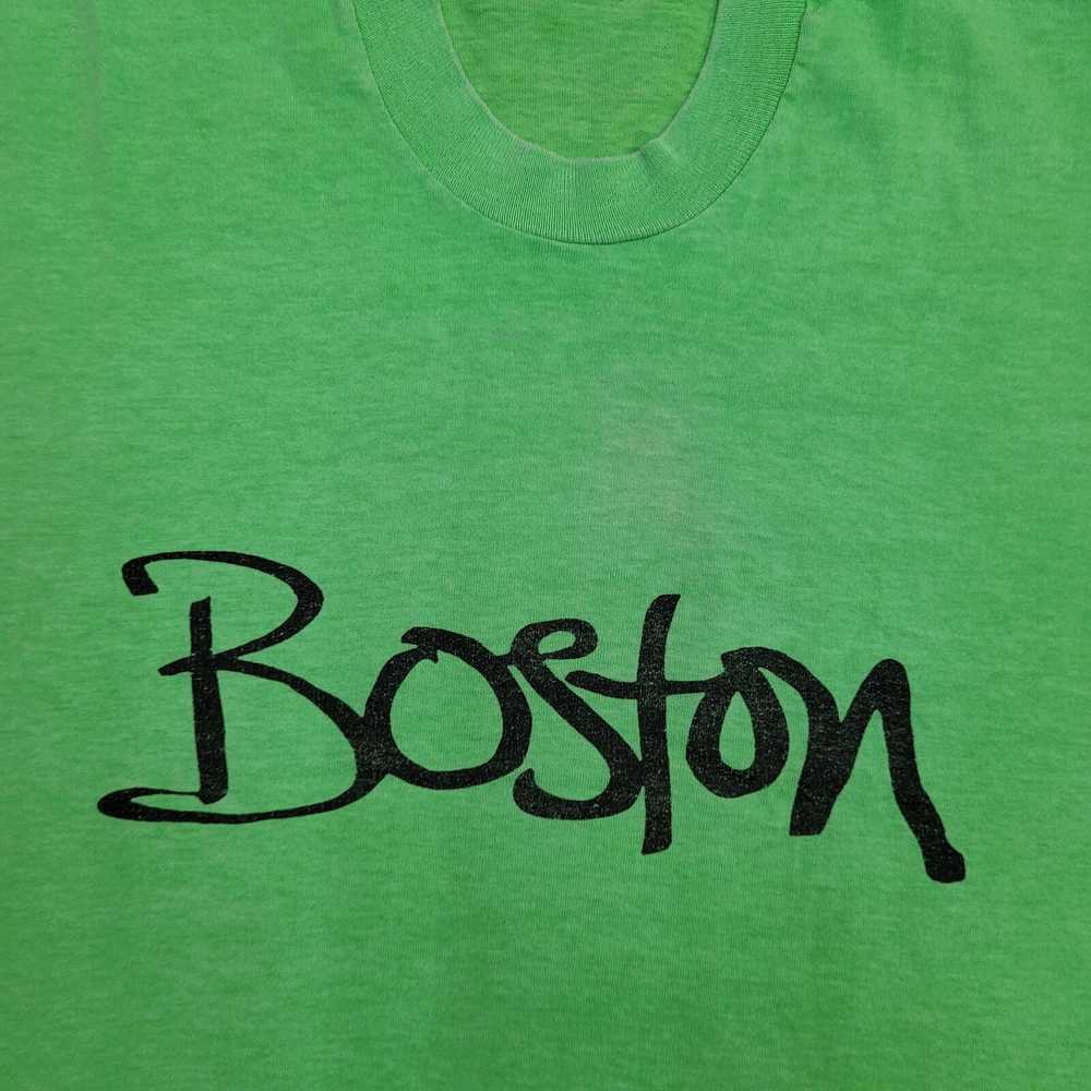 Screen Stars Vintage 80s Boston Shirt Medium 20x2… - image 3