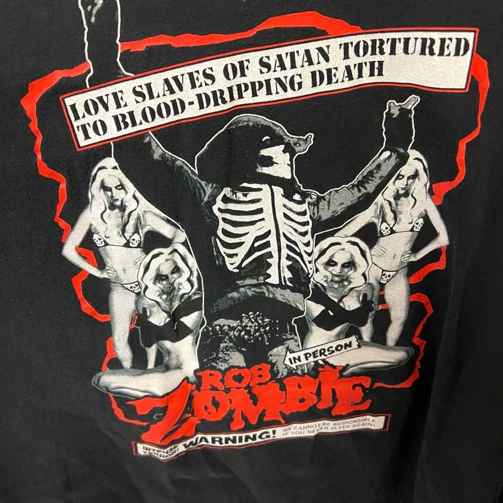 Vintage Rob Zombie Its a Deadly Nightmare T-Shirt… - image 2