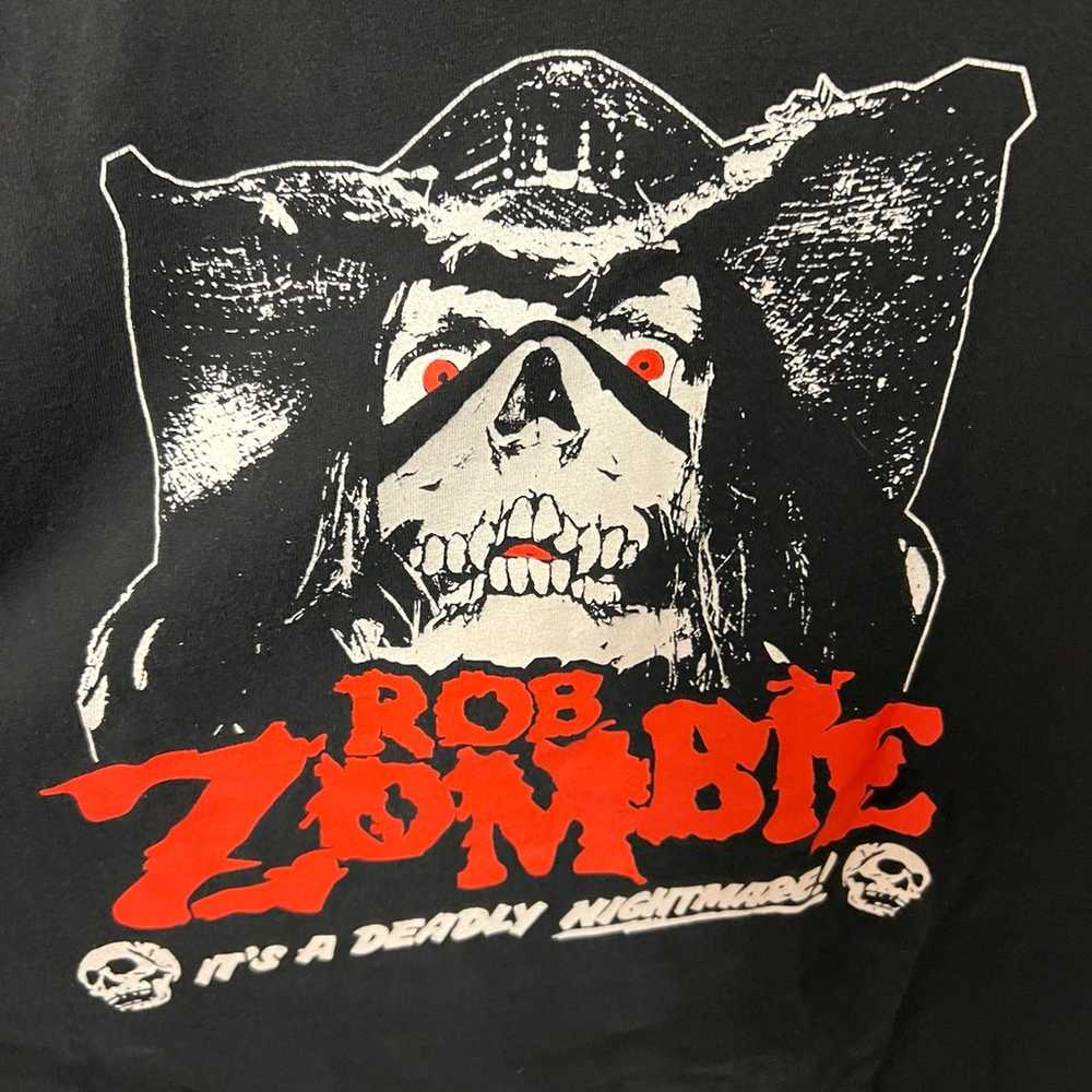 Vintage Rob Zombie Its a Deadly Nightmare T-Shirt… - image 4
