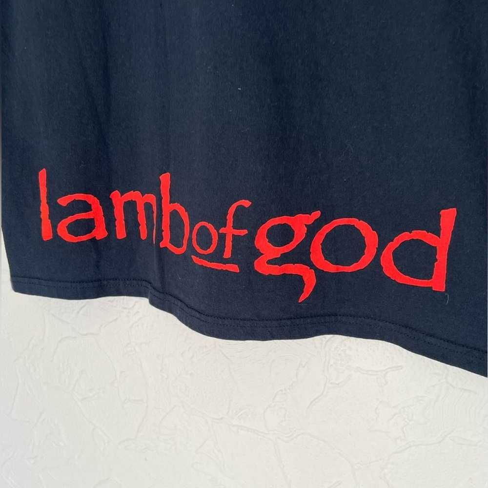 VINTAGE Y2K LAMB OF GOD BAND TEE SHIRT SIZE XL AG… - image 4