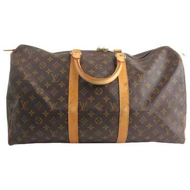 Louis Vuitton Keepall cloth travel bag
