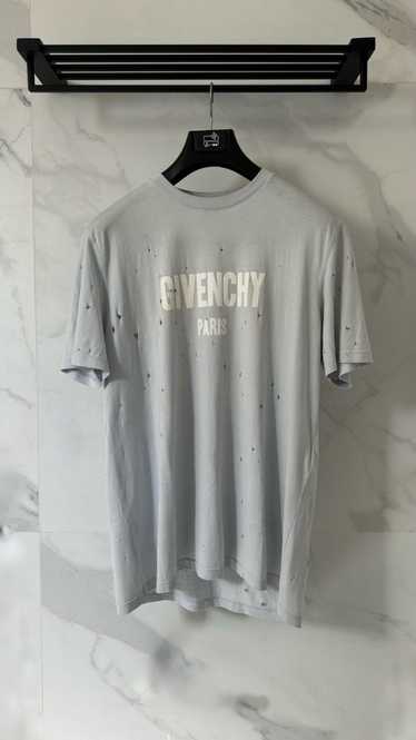 Givenchy GIVENCHY DESTROYED LOGO PRINT T-SHIRT BAB