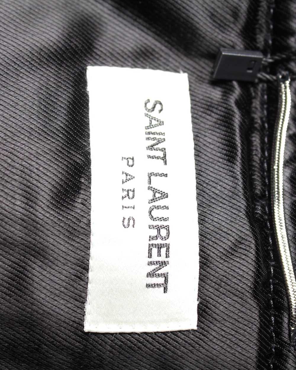 Product Details Saint Laurent Black Chevron Velve… - image 4