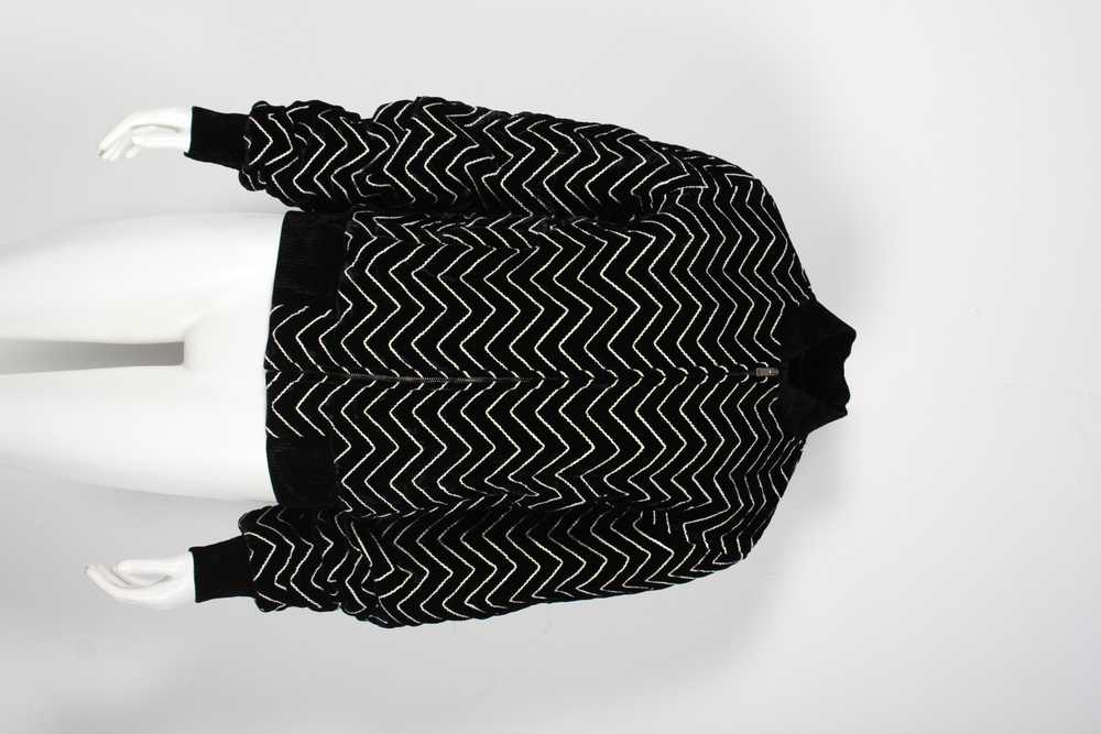 Product Details Saint Laurent Black Chevron Velve… - image 6