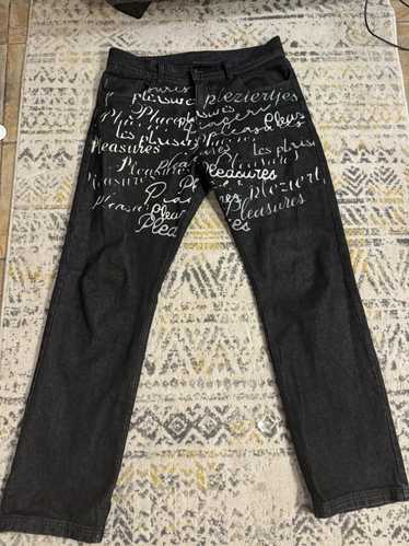 Pleasures Rare Pleasures Black cursive denim black