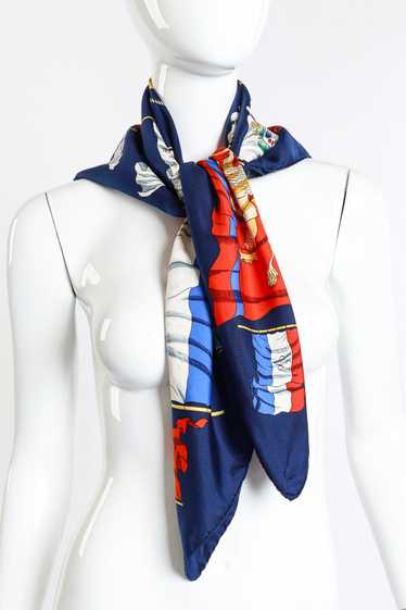 HERMÈS Pavois 90 Silk Scarf