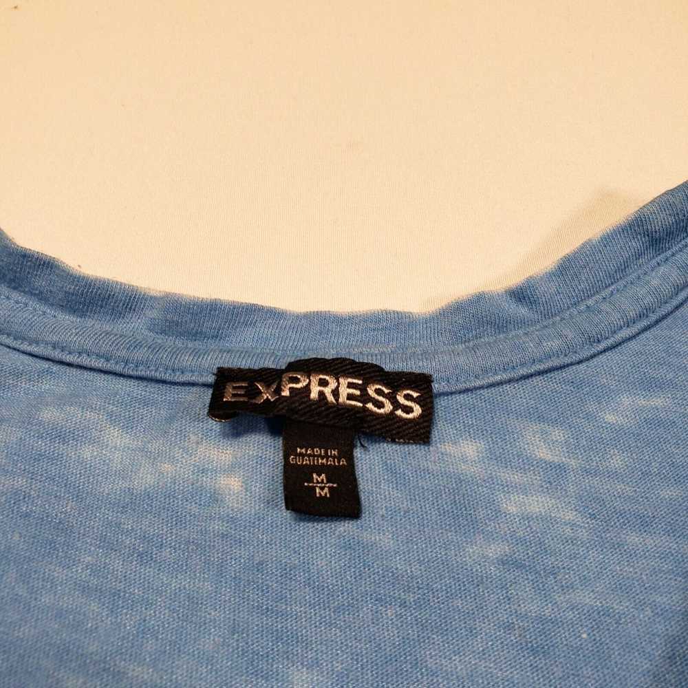 Express Express Tank Women M Medium Blue Basic Re… - image 3