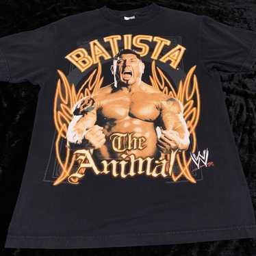 Mens Medium Vintage WWE Batista The Animal Tshirt