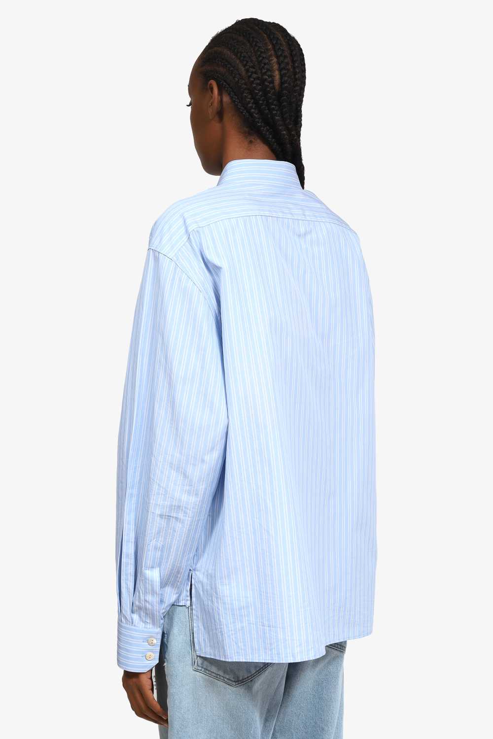 Gucci x Adidas Blue/White Striped Long Sleeve Shi… - image 4