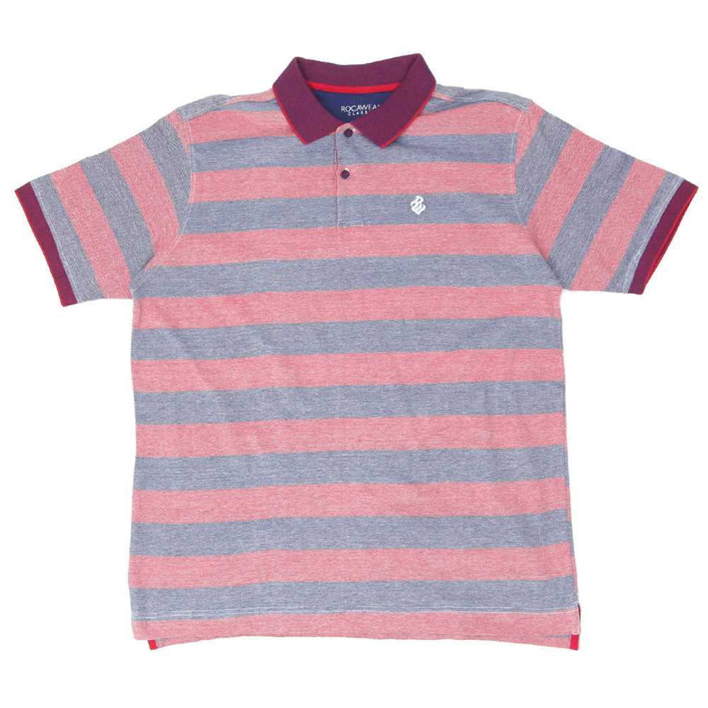 Mens Rocawear Classic Stripe Polo T-Shirt - image 1
