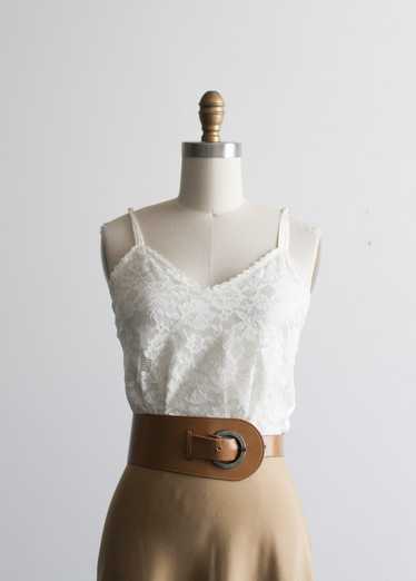 cropped lace camisole - image 1