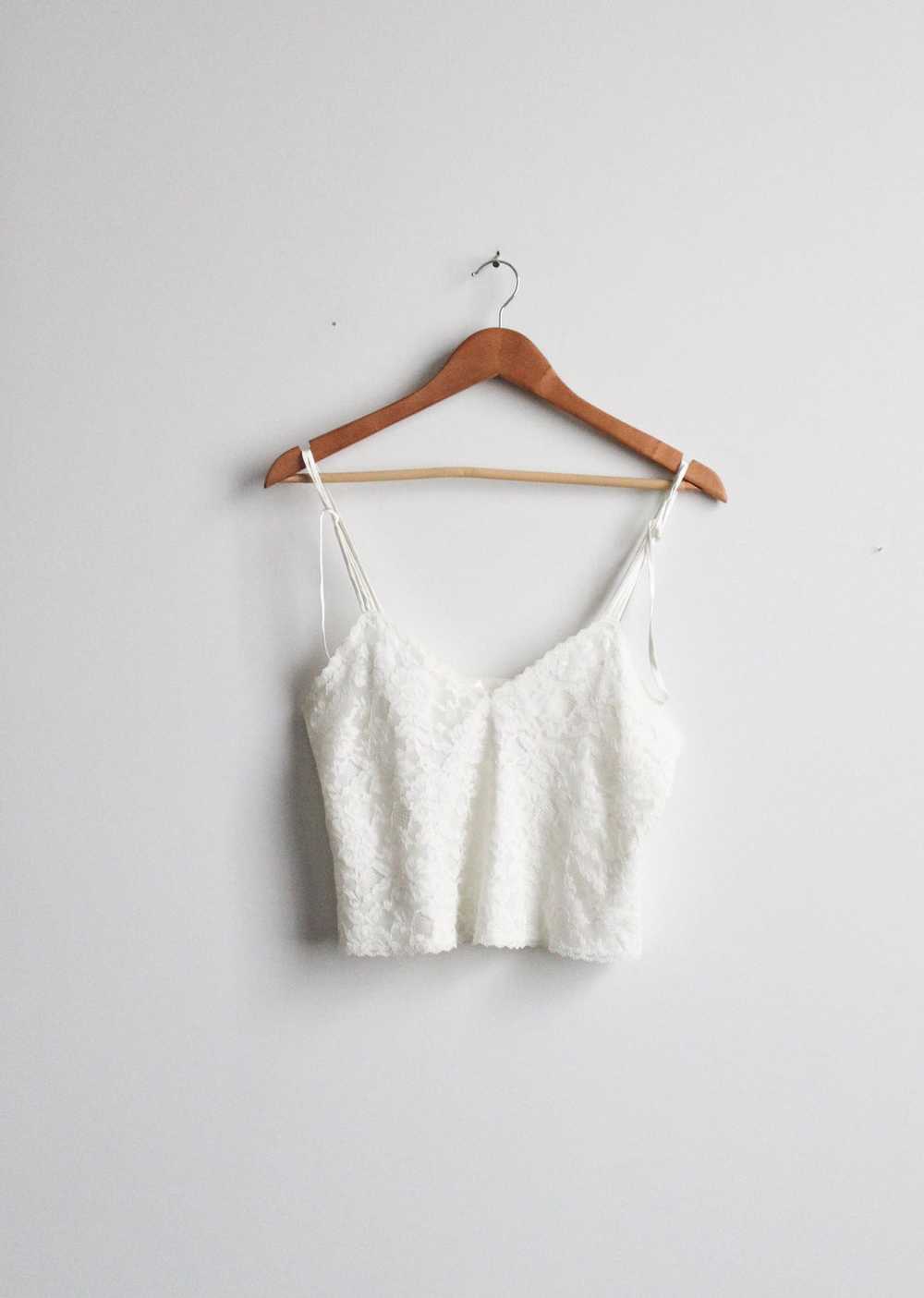 cropped lace camisole - image 2