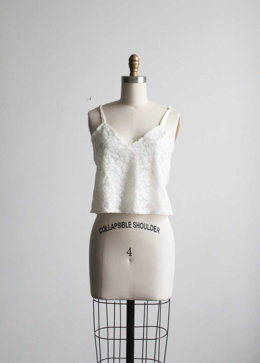 cropped lace camisole - image 6