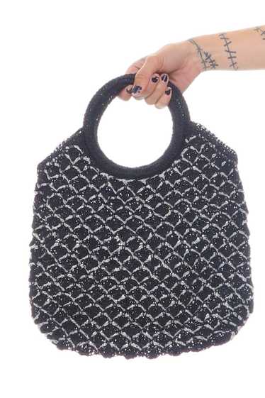 Vintage 90's Black & Grey Woven Bag