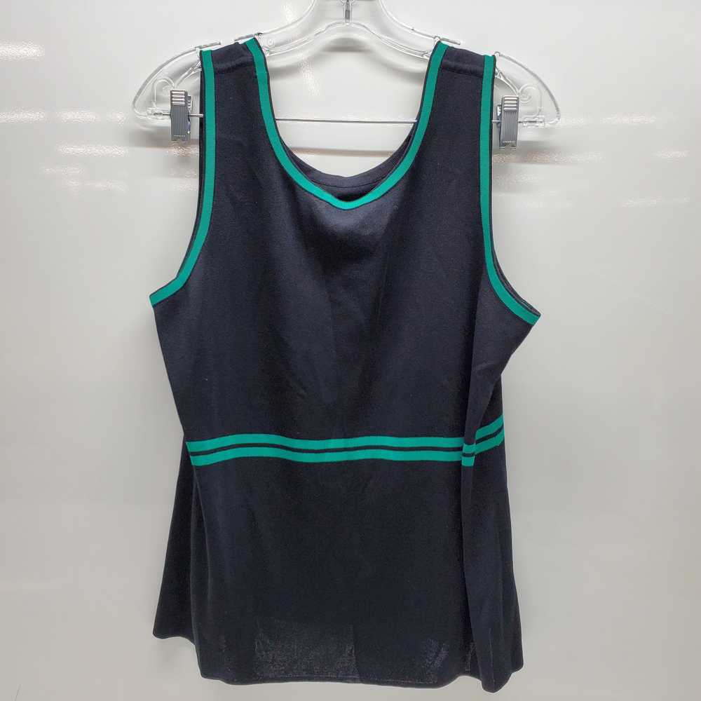 Misook Tank Top Black And Green Women's US Size E… - image 2