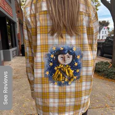 Nyab not your average babe yellow flannel coraline