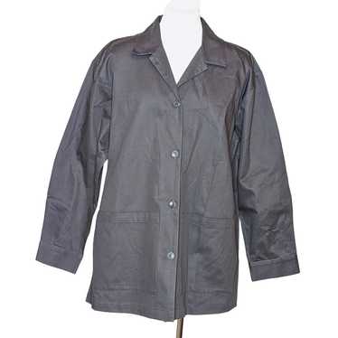 Esby James Cotton Chore Jacket M Unisex Dark Grey 
