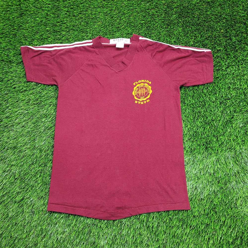 Sportswear Vintage 70s FSU Shirt Womens Small 17x… - image 1