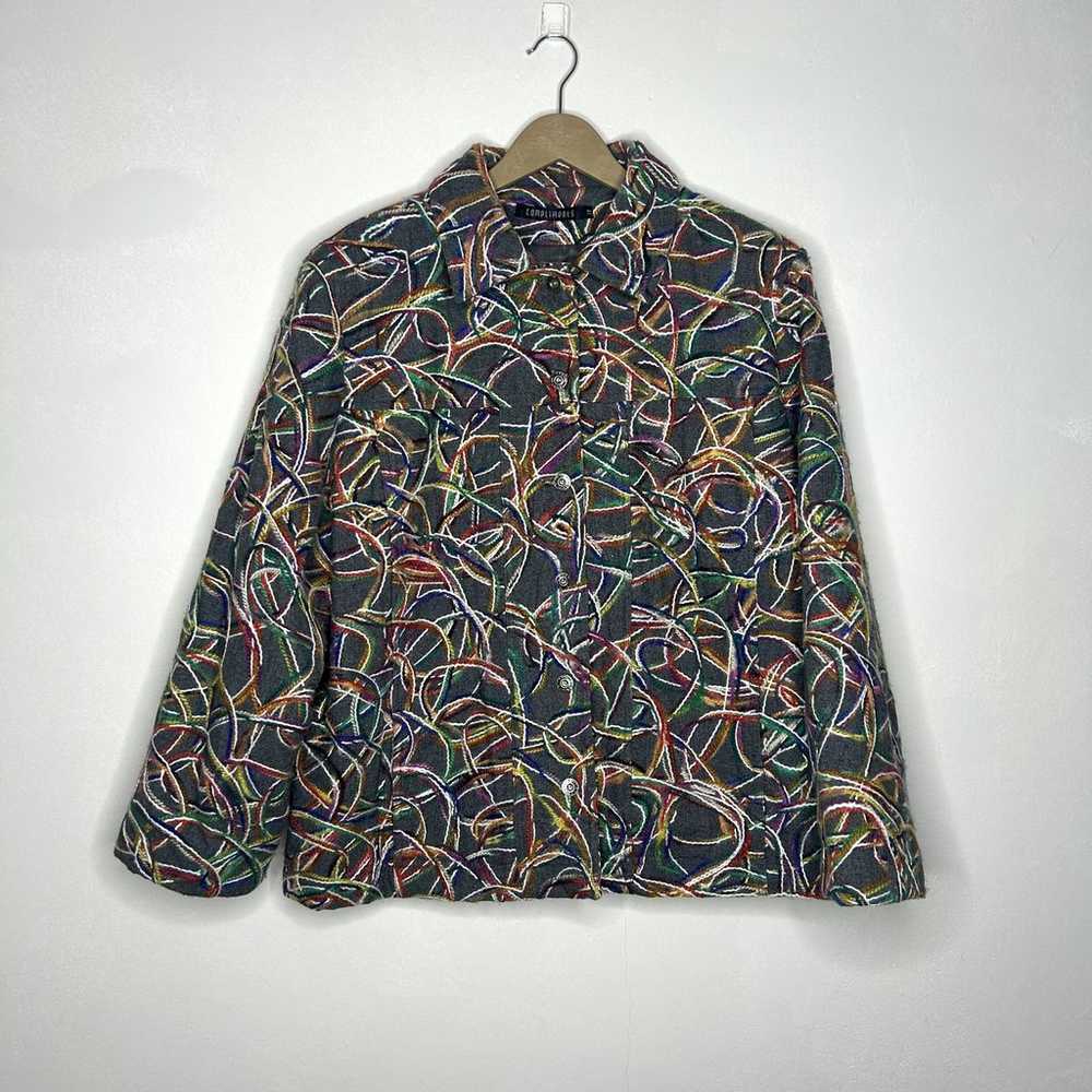 Crazy Psychedelic button up jacket - image 2