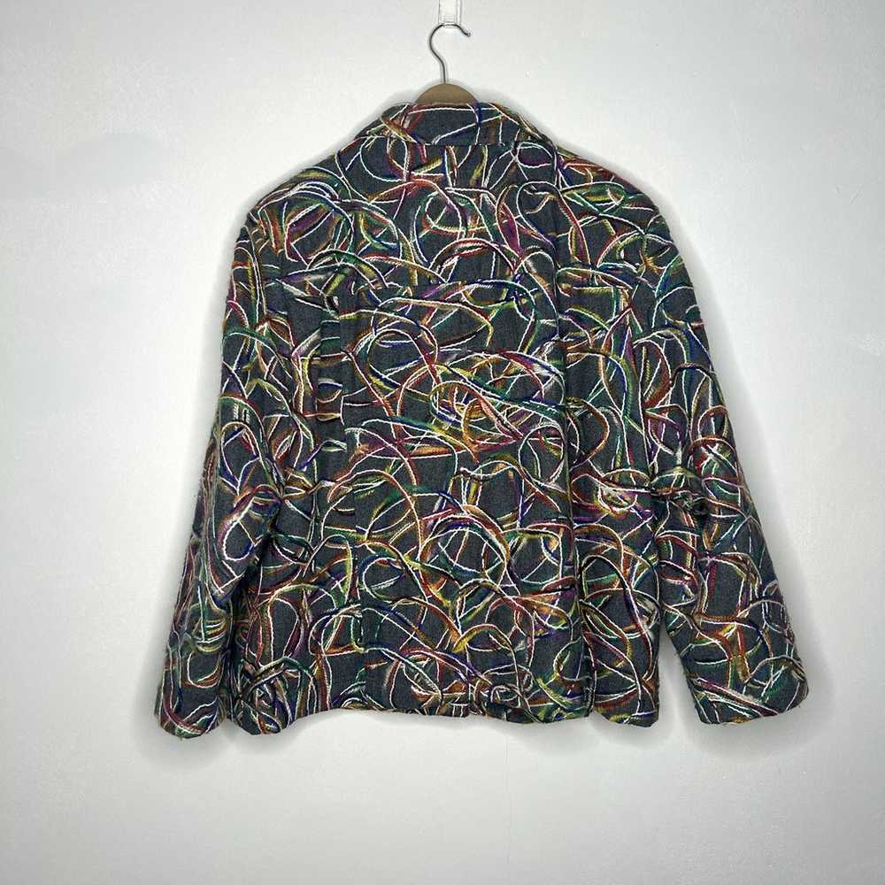 Crazy Psychedelic button up jacket - image 5