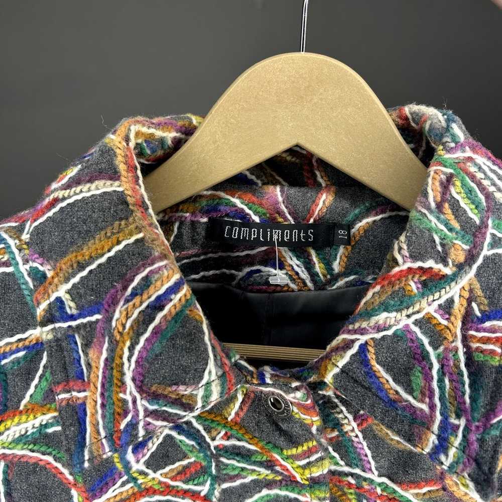 Crazy Psychedelic button up jacket - image 6