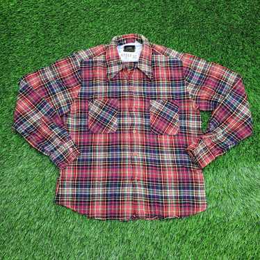 Vintage Vintage Campus Flannel Shirt Womens Mediu… - image 1