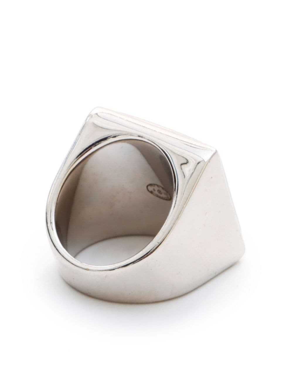 CHANEL Pre-Owned 2021 CC signet ring - Silver - image 3