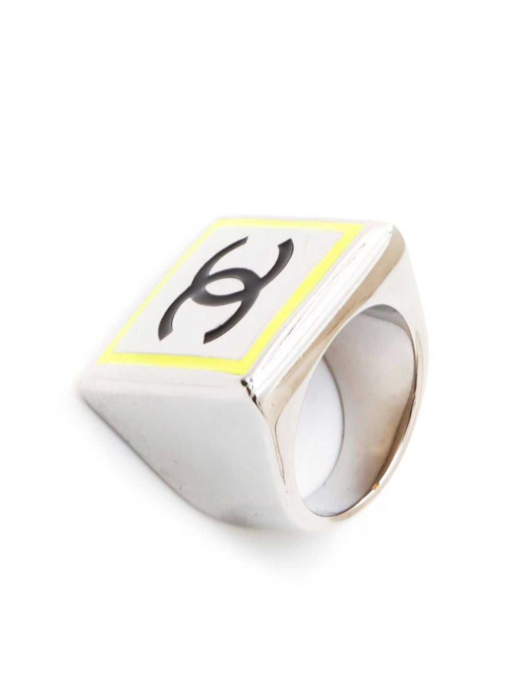 CHANEL Pre-Owned 2021 CC signet ring - Silver - image 5