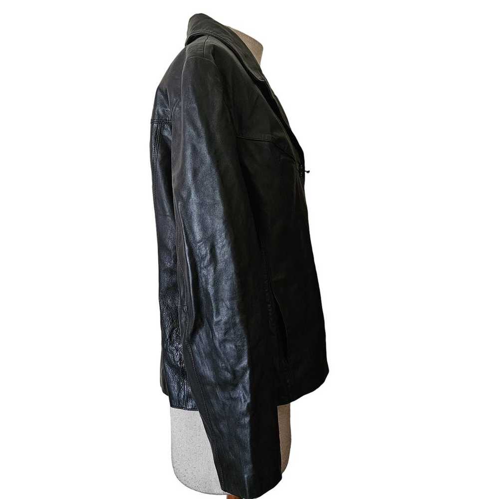 Black Leather Jacket Size XL - image 2