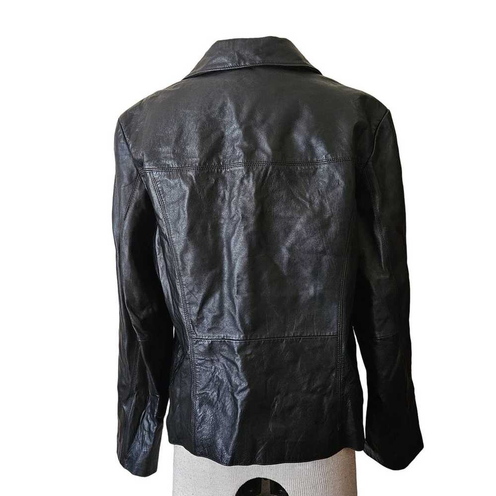 Black Leather Jacket Size XL - image 3