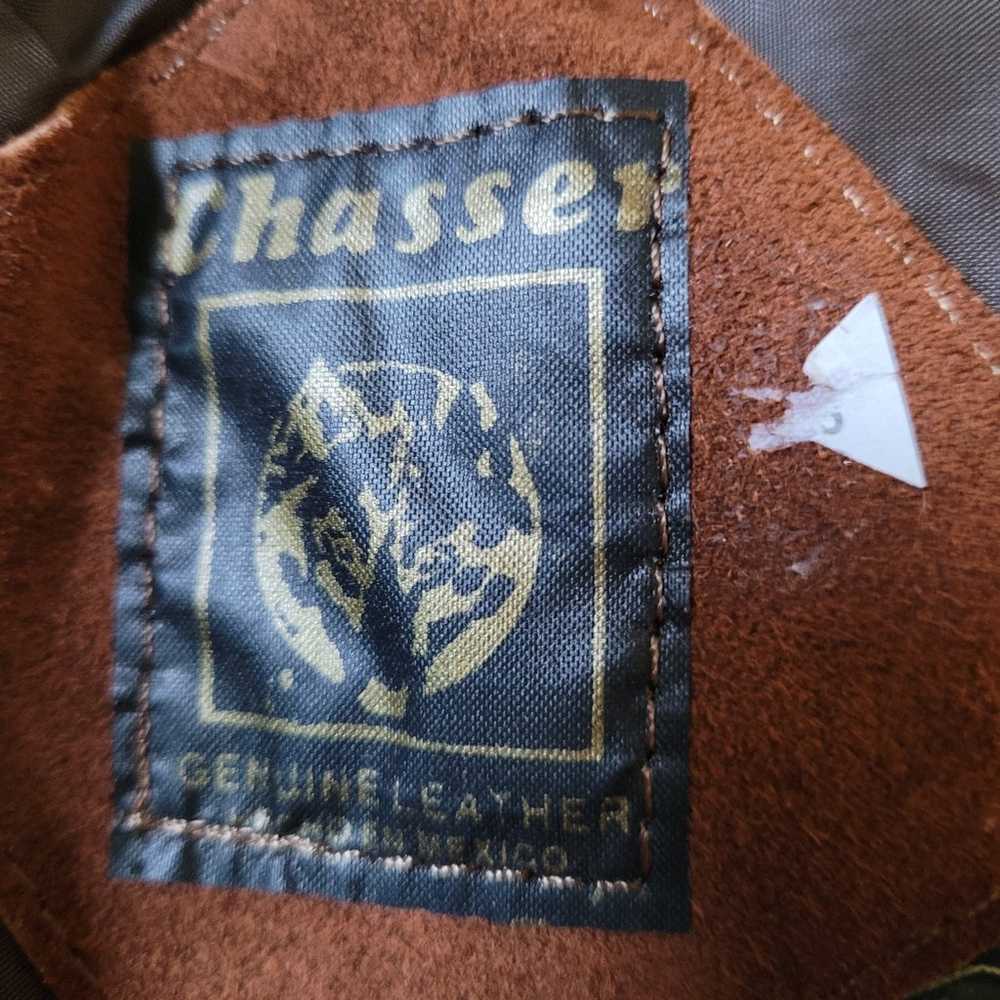 Vintage Chasser Leather Fringe Bolero/Shawl - image 4