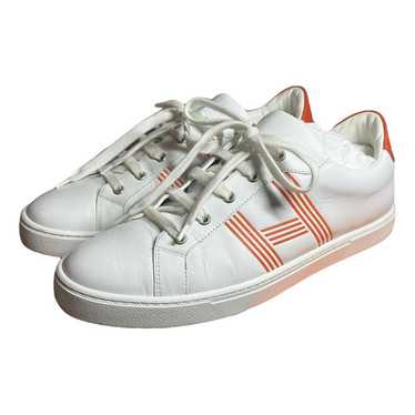 Hermès Avantage leather low trainers - image 1