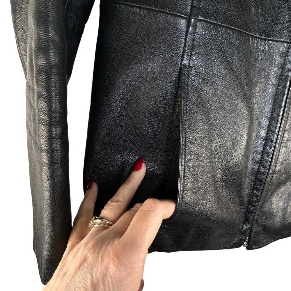 Vintage Wilsons Leather Jacket Women's Size M Bla… - image 3