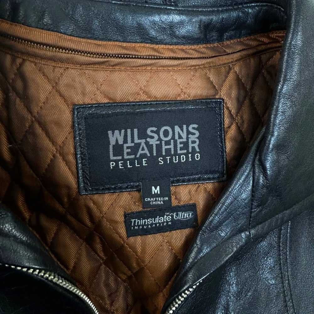 Vintage Wilsons Leather Jacket Women's Size M Bla… - image 7
